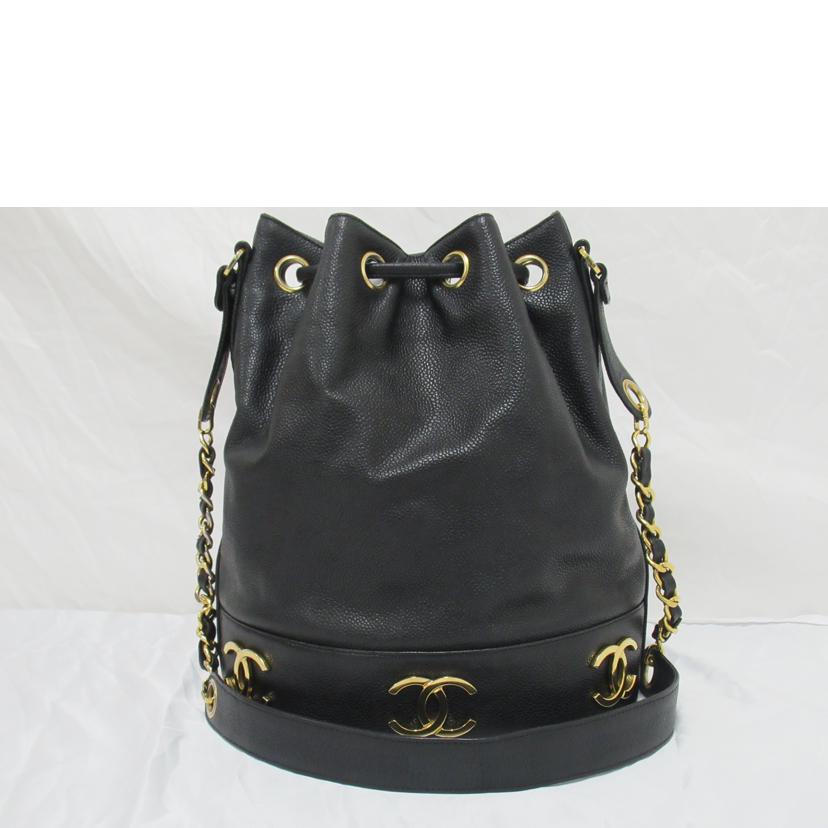 CHANEL シャネル/トリプルココキャビア巾着ショルダー//479****/ABランク/63