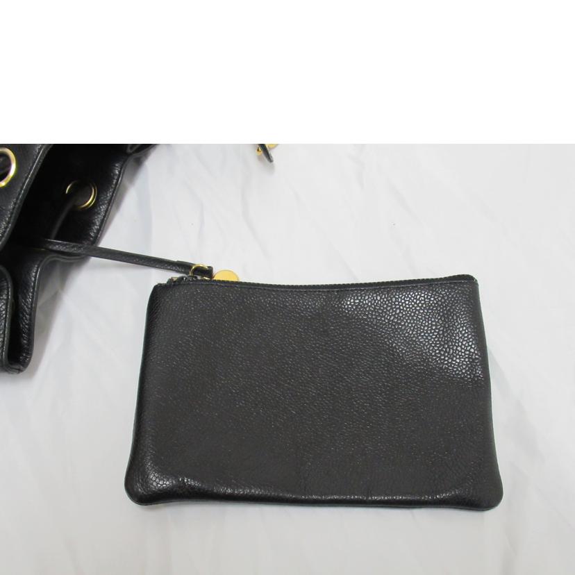 CHANEL シャネル/トリプルココキャビア巾着ショルダー//479****/ABランク/63