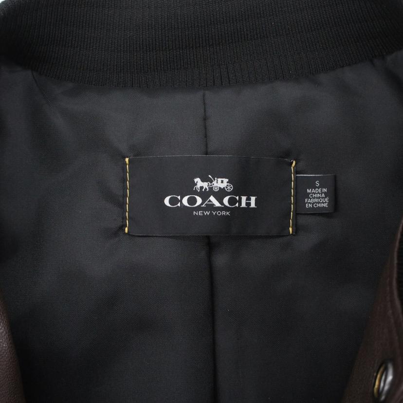 COACH コーチ/ラムレザースタジャン/ブラウン/33784//E1602/Aランク/18