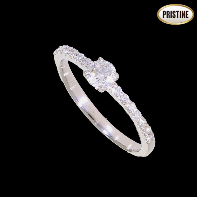 Pt900ダイヤリング0.253/0.16ct #10//SAランク/75