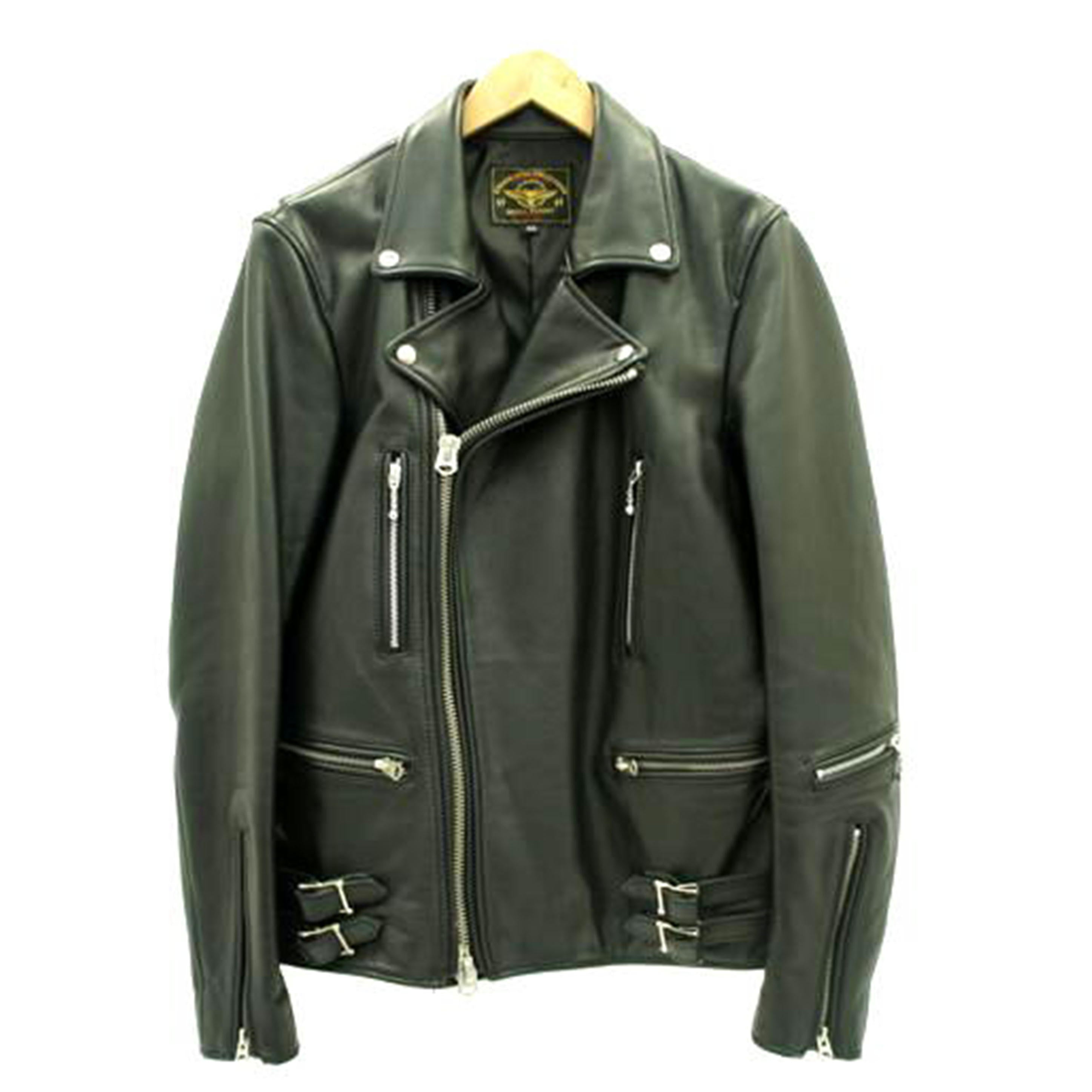 SKULLFLIGHT スカルフライト/ダブルライダースJKT/ブラック//Aランク/18