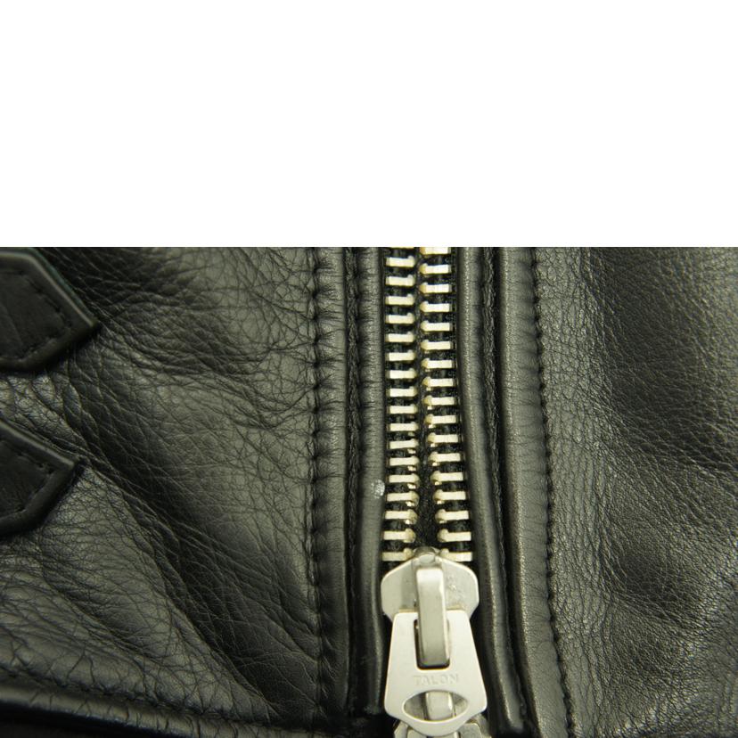 SKULLFLIGHT スカルフライト/ダブルライダースJKT/ブラック//Aランク/18