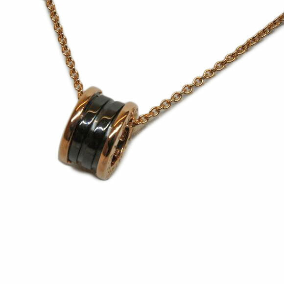 BVLGARI ブルガリ/K18PG B-zero1セラミックネックレスブラック//☆2337AL/Aランク/92
