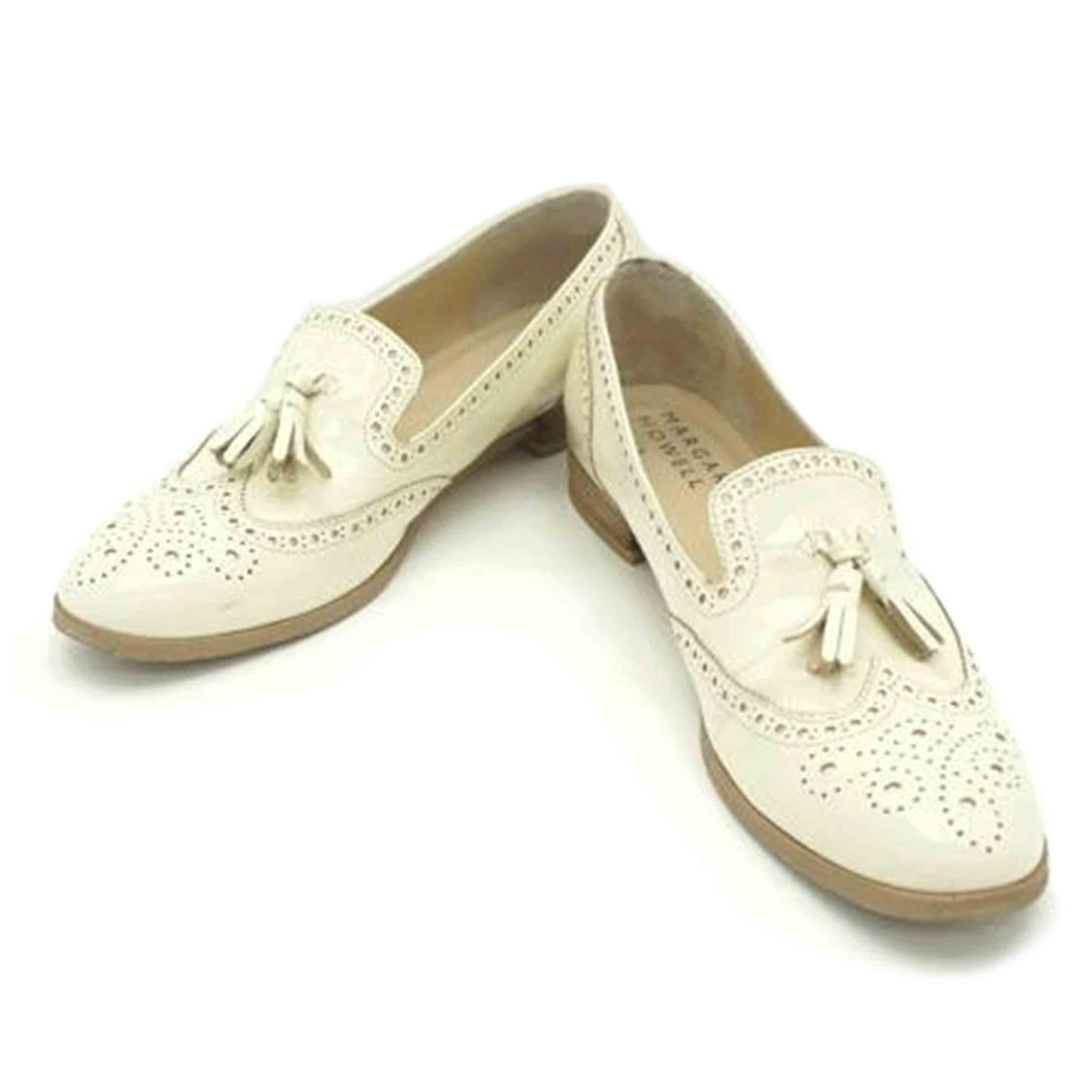 MARGARETHOWEL マーガレットハウエル/タッセルローファー/白//ABランク/75