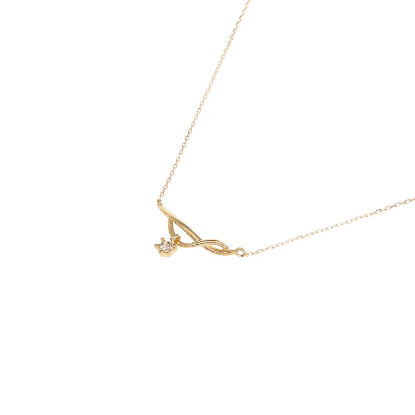 / K10ダイヤネックレス//Aランク/65