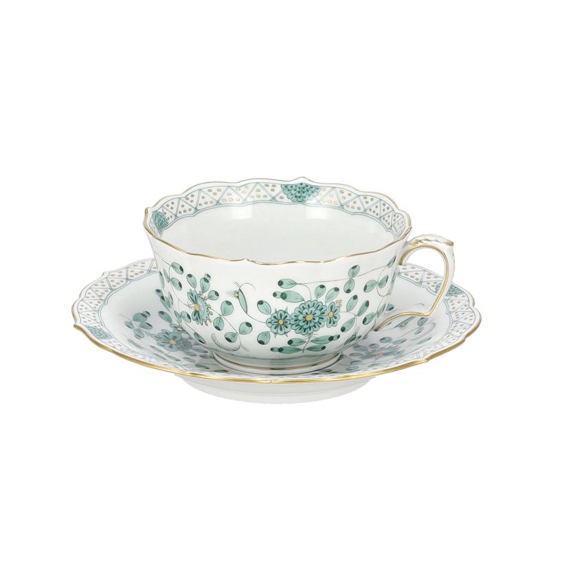 マイセン/インドの華 リッチグリーン1客//Aランク/19