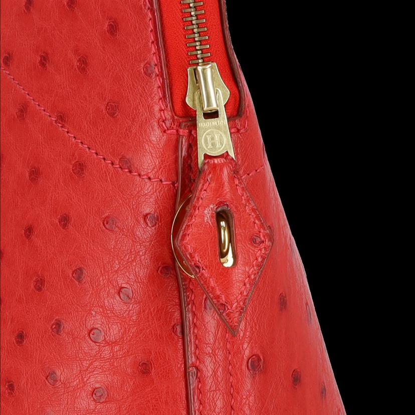 HERMES  エルメス/ボリード31/オーストリッチ/ルージュヴィフ//□G/Aランク/75