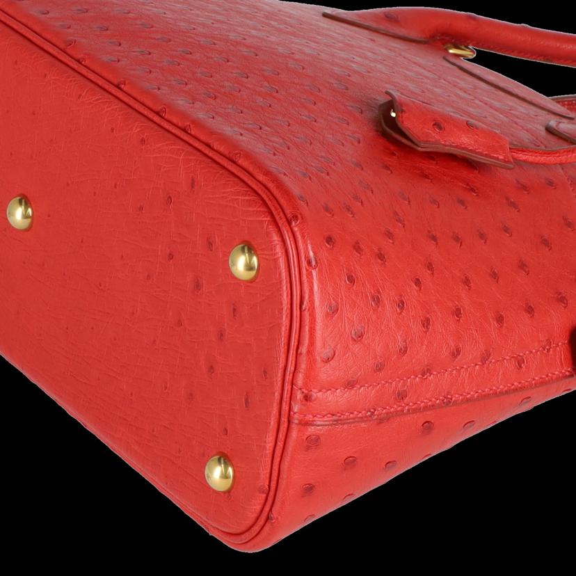 HERMES  エルメス/ボリード31/オーストリッチ/ルージュヴィフ//□G/Aランク/75