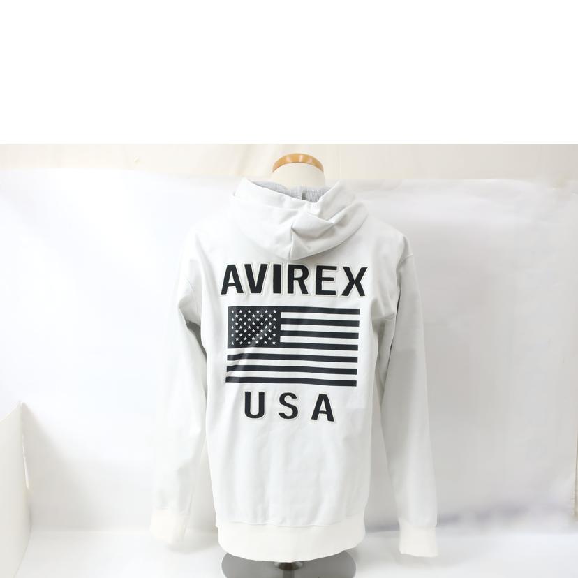 AVIREX アヴィレックス/ジップアップパーカー Lサイズ ホワイト/783-2931002//SAランク/65