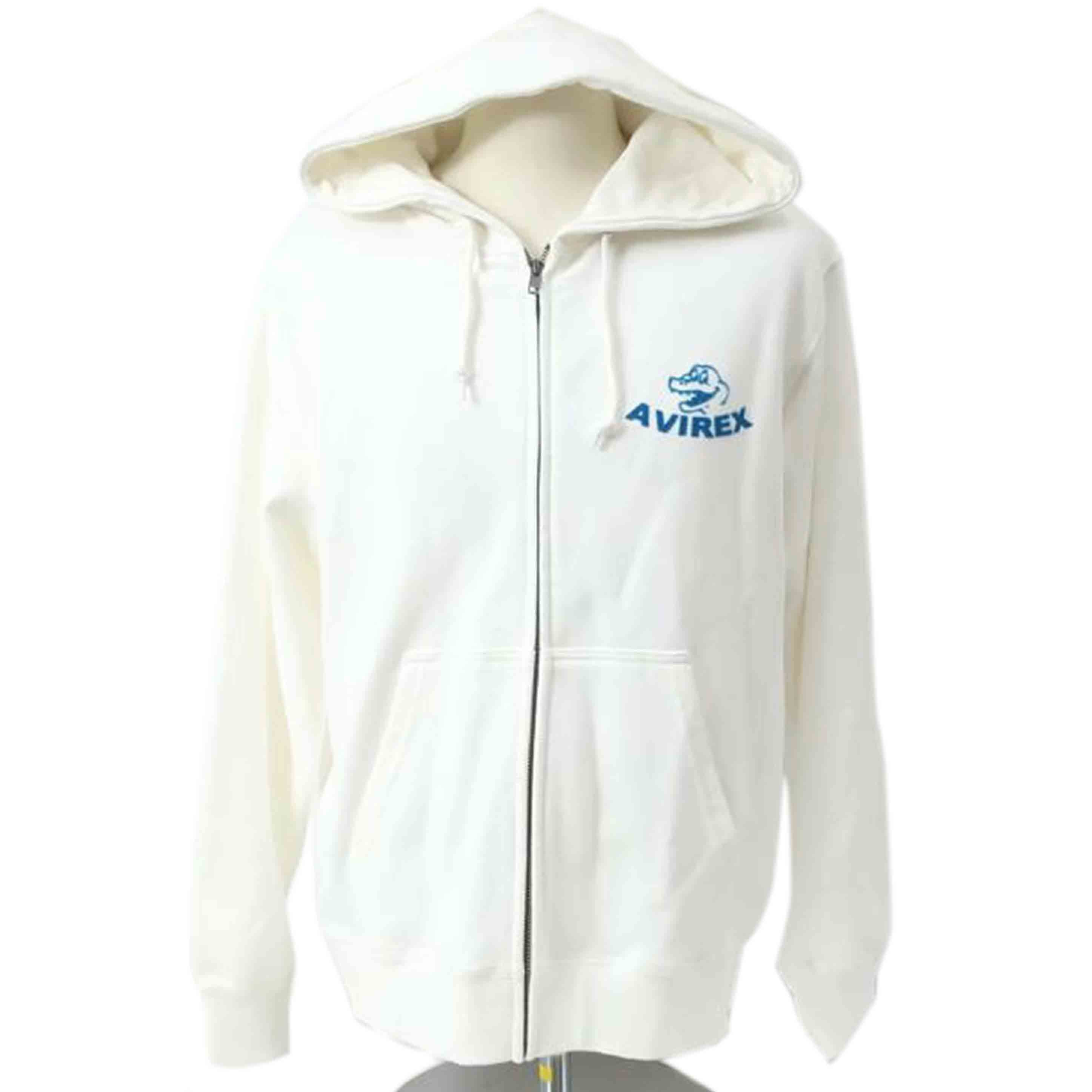 AVIREX アヴィレックス/フォーストネリング ジップアップ Lサイズ ホワイト ワニ/783-4231008//SAランク/65