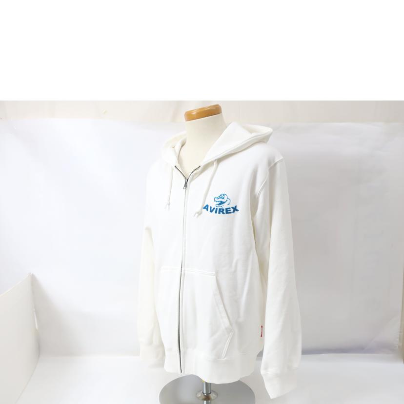 AVIREX アヴィレックス/フォーストネリング ジップアップ Lサイズ ホワイト ワニ/783-4231008//SAランク/65