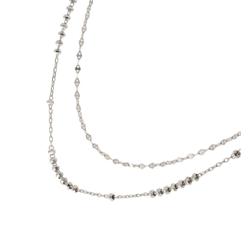 / K18WGネックレス//Aランク/05