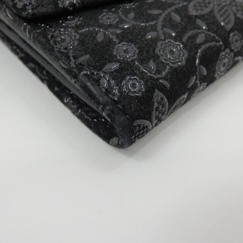 印傳屋 インデンヤ/二つ折り長財布 クレマチス//Bランク/77