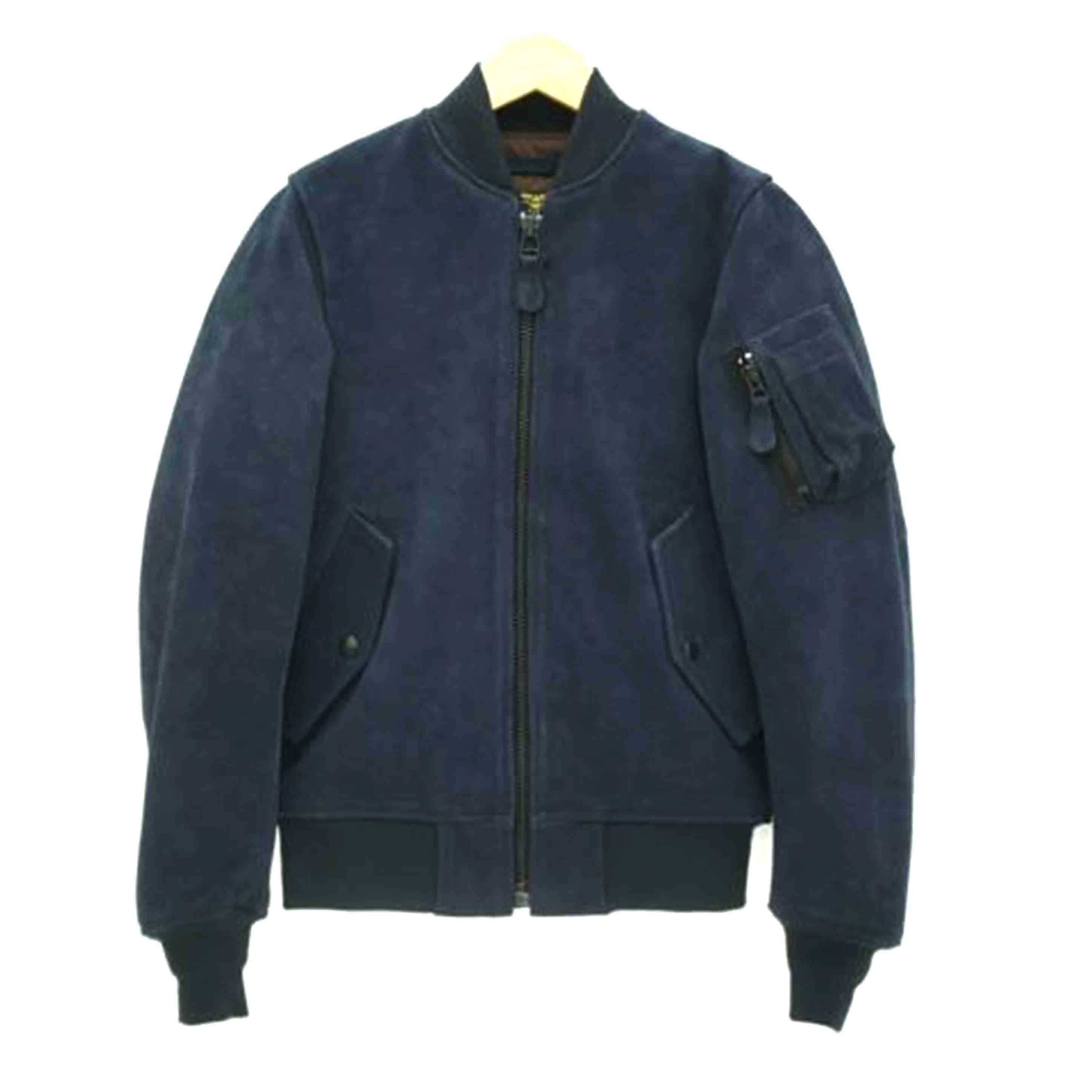 HOUSTON ヒューストン/HOUSTON COW SUEDE MA-1/8211//Bランク/67