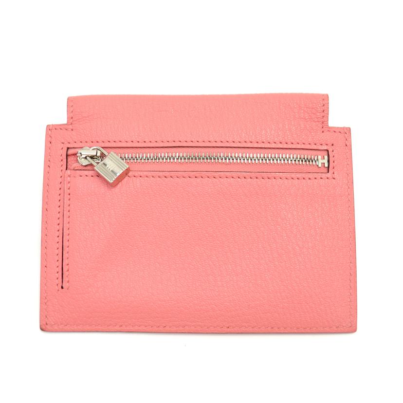 HERMES エルメス/ケリーポケットコンパクト/シェーブル/ピンク/SV金具//D M**************/SAランク/75