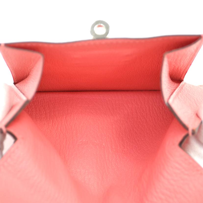 HERMES エルメス/ケリーポケットコンパクト/シェーブル/ピンク/SV金具//D M**************/SAランク/75