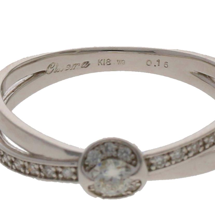 / K18WGダイヤリング0.16ct//Aランク/71