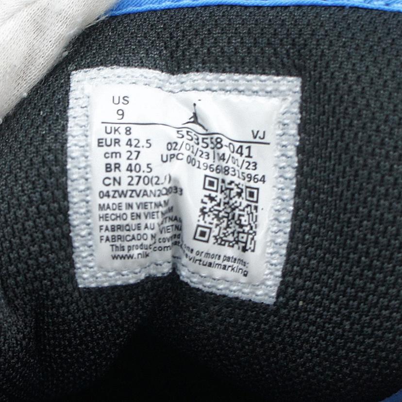 NIKE ナイキ/AIR JORDAN 1 LOW UNIVERSITY BLUE/553558-041//Bランク/05