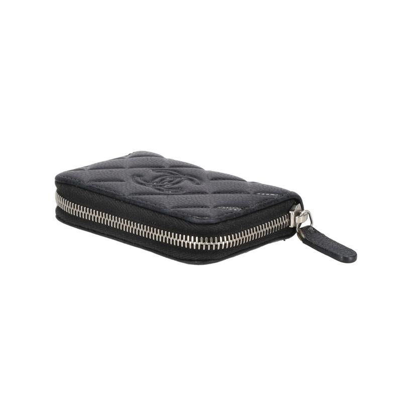 CHANEL シャネル/キャビアスキンマトラッセコインケース/ブラック//227*****/ABランク/40