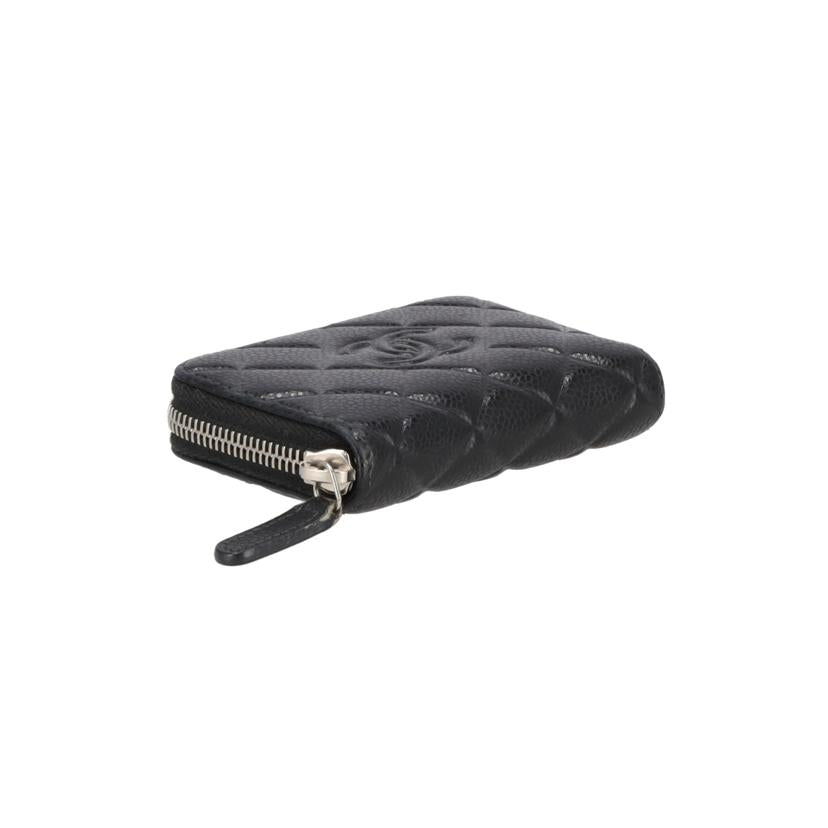 CHANEL シャネル/キャビアスキンマトラッセコインケース/ブラック//227*****/ABランク/40