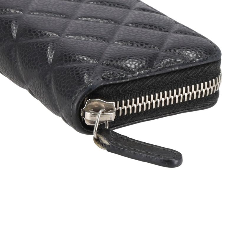CHANEL シャネル/キャビアスキンマトラッセコインケース/ブラック//227*****/ABランク/40