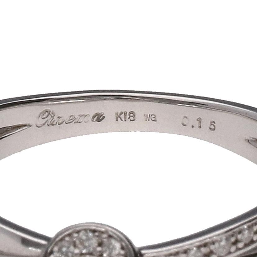 K18WGダイヤリング0.16ct//Aランク/05