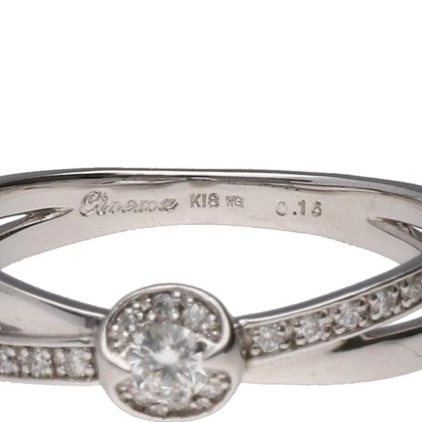 / K18WGダイヤリング0.16ct//Aランク/76