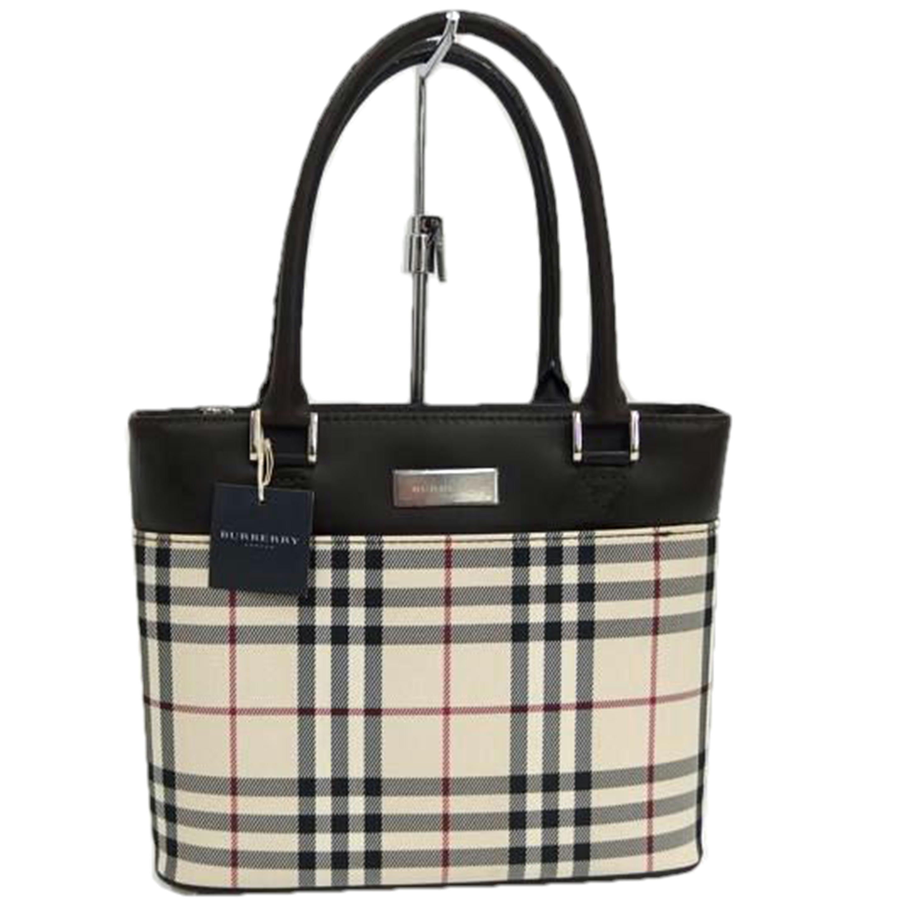 BURBERRY バーバリー/BURBERRY ノバシェック 柄 キャンパスレザーバック//Bランク/82