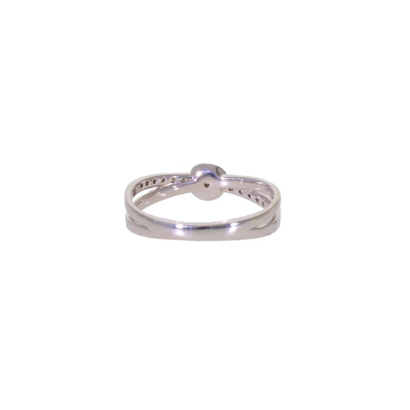 K18WGダイヤリング0.16ct//Aランク/78