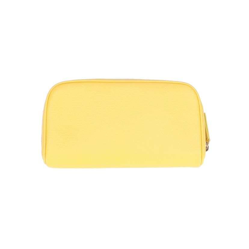 CHANEL シャネル/ココマークボタン/コスメポーチ/イエロー/A20913//862****/ABランク/18