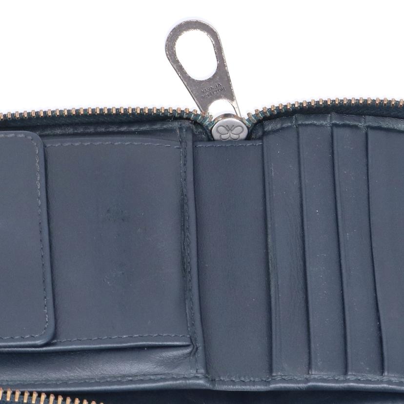 BOTTEGA VENETA ボッテガヴェネタ/イントレチャート/ミニウォレット/レザー/ネイビー//P00*******/Bランク/19