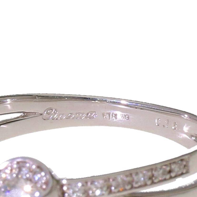 / K18WGダイヤリング0.16ct//Aランク/09