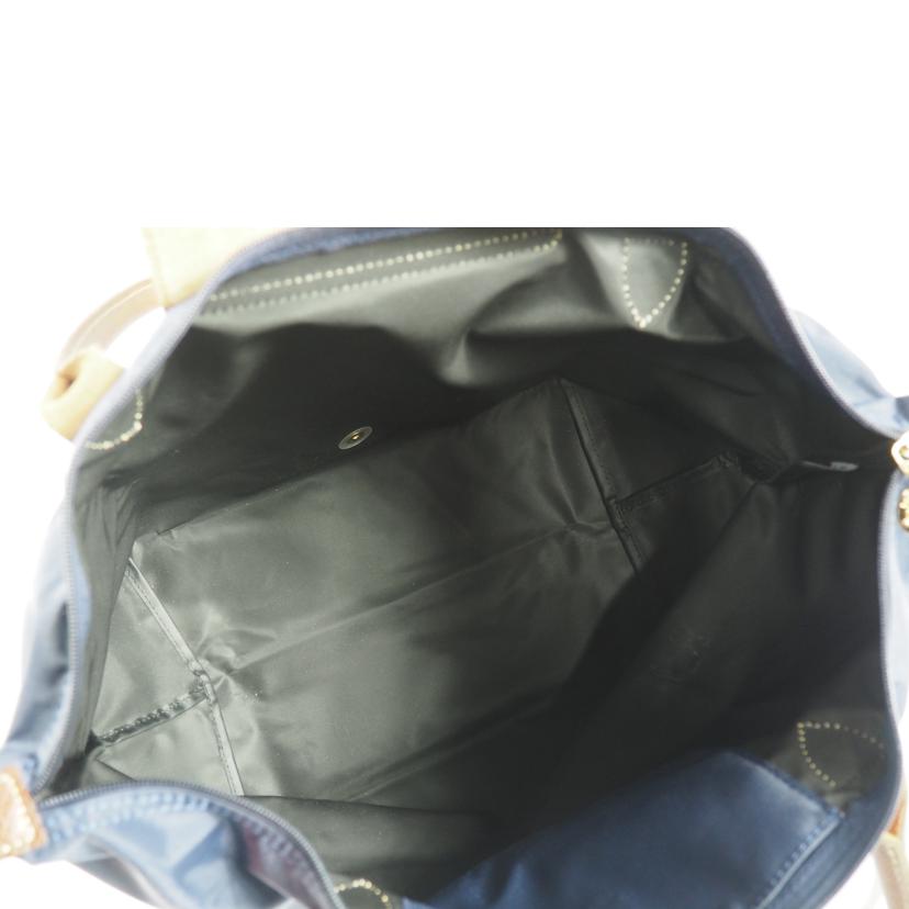 LONGCHAMP ロンシャン/ル プリアージュ ショルダーバッグL ネイビー//Aランク/79