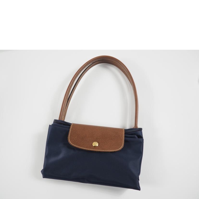 LONGCHAMP ロンシャン/ル プリアージュ ショルダーバッグL ネイビー//Aランク/79
