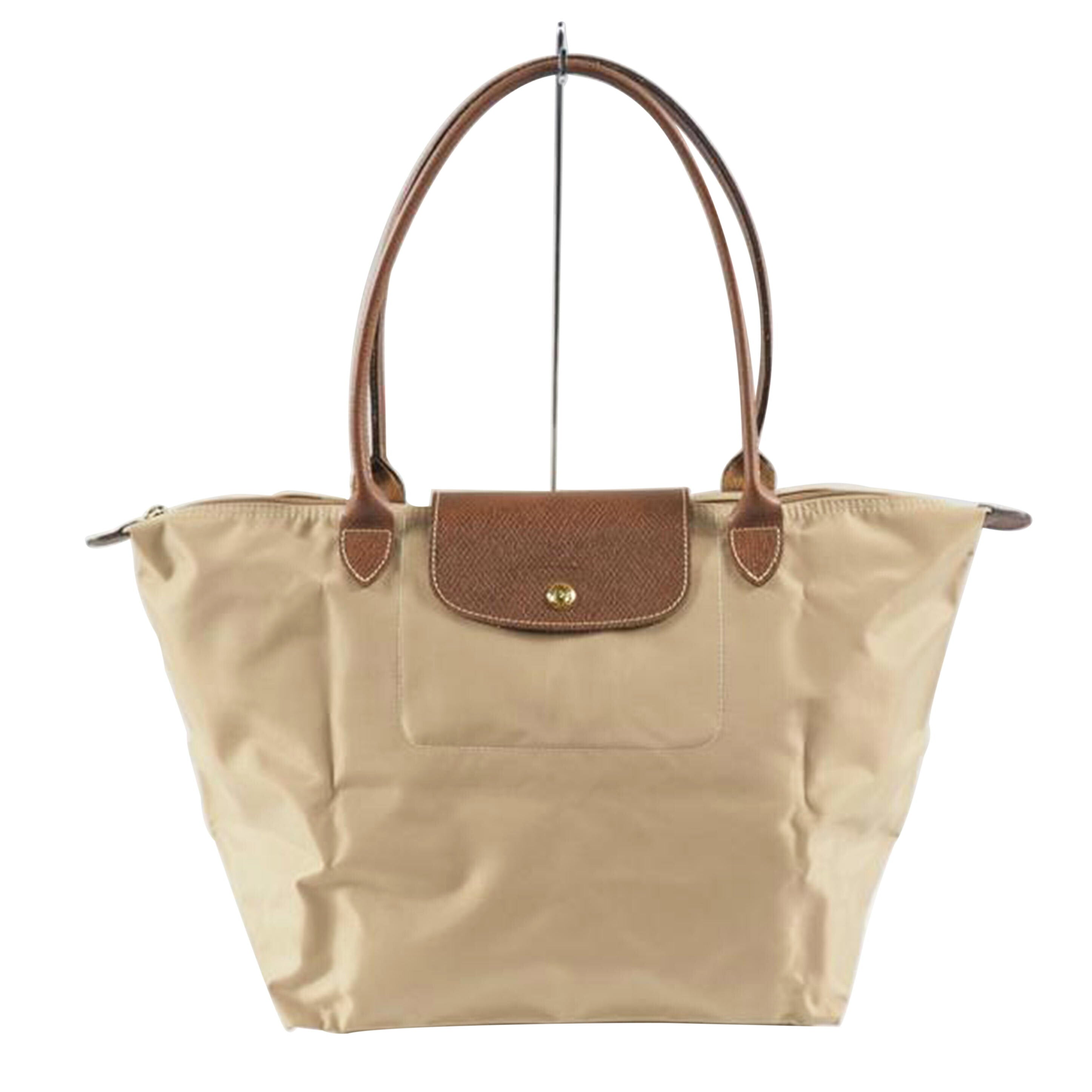 LONGCHAMP ロンシャン/ル プリアージュ ショルダーバッグL ベージュ//ABランク/79