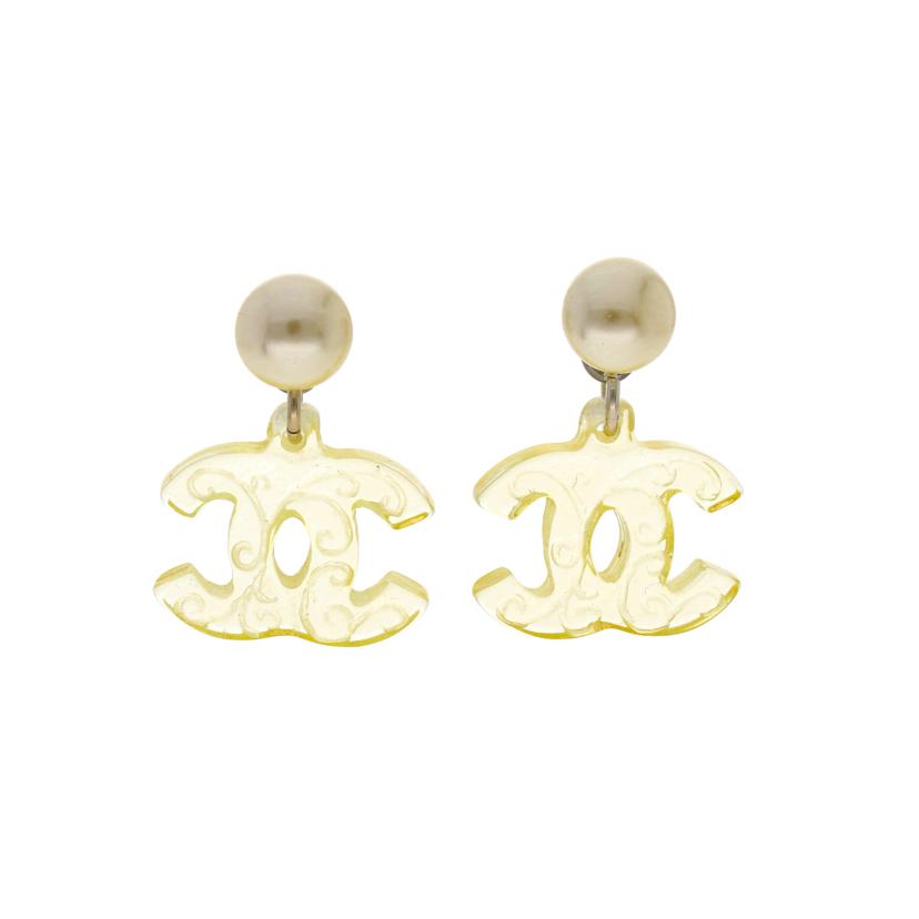 CHANEL シャネル/クリアココマーク/イミテーションパールピアス/A21307//03 */ABランク/18