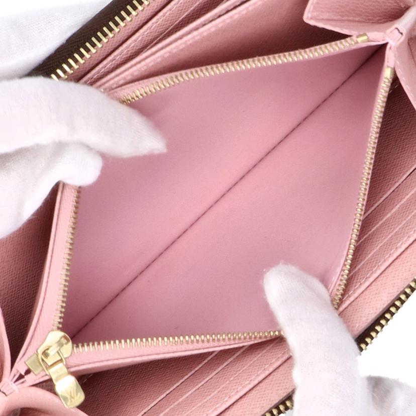 LOUIS VUITTON ルイヴイトン/ジッピ-ウオレット/ダミエ/エベヌ/ロ-ズバレリ-ヌ/N60046//LM4***/Sランク/93