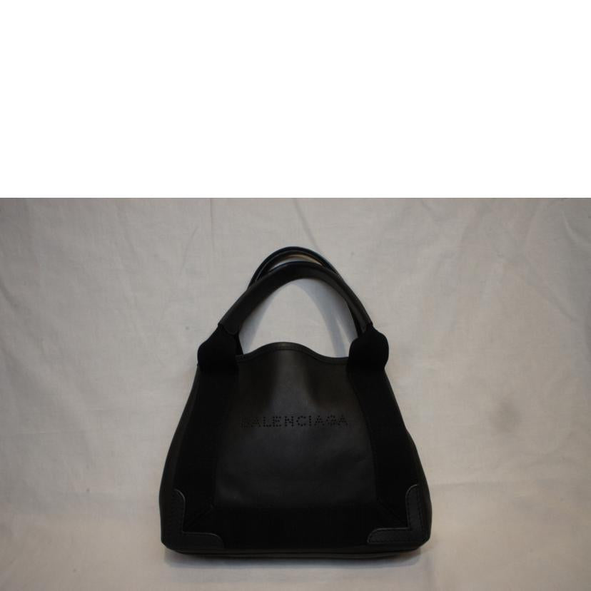 BALENCIAGA バレンシアガ/ネイビーカバスXS/パンチングレザーブラック/390346//ABランク/92