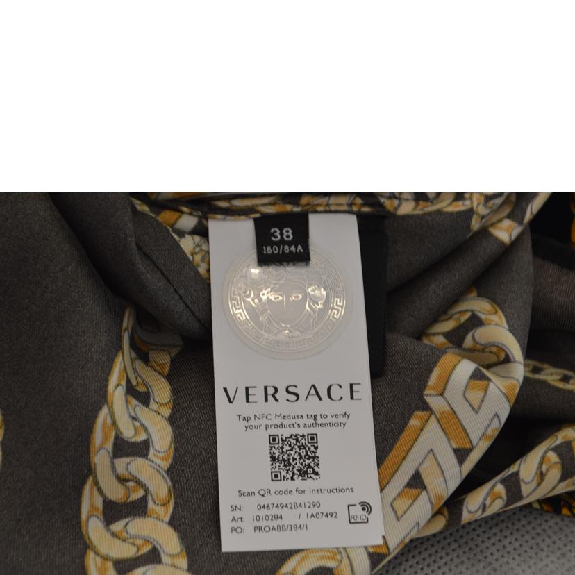 VERSACE ヴェルサーチ/メデューサチェーンプリントワンピース/Mサイズ(38)/1010284/1A07492//RFI***/SAランク/89