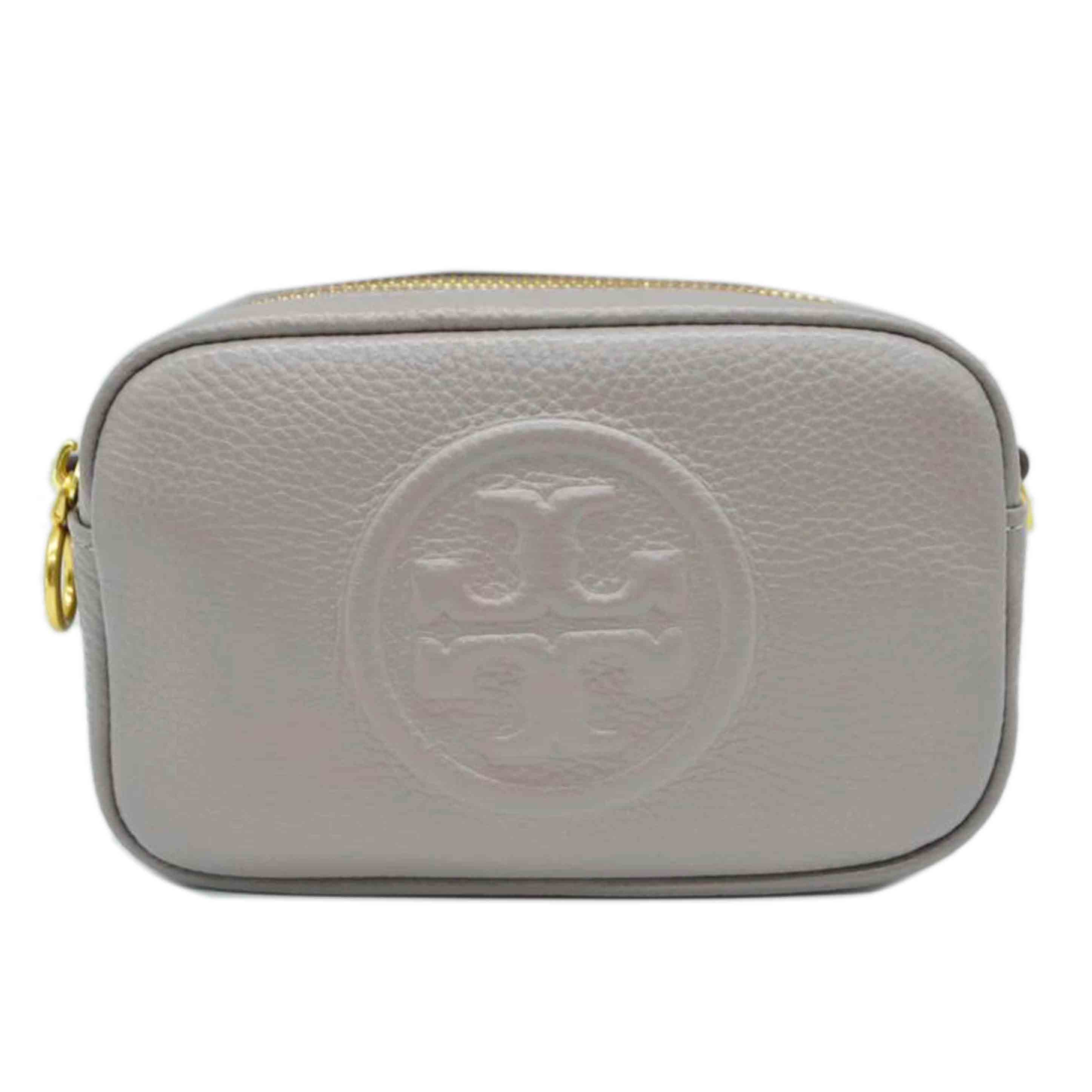TORY BURCH トリーバーチ/ペリーレザーショルダーバッグ/グレー/55691 082//Aランク/89