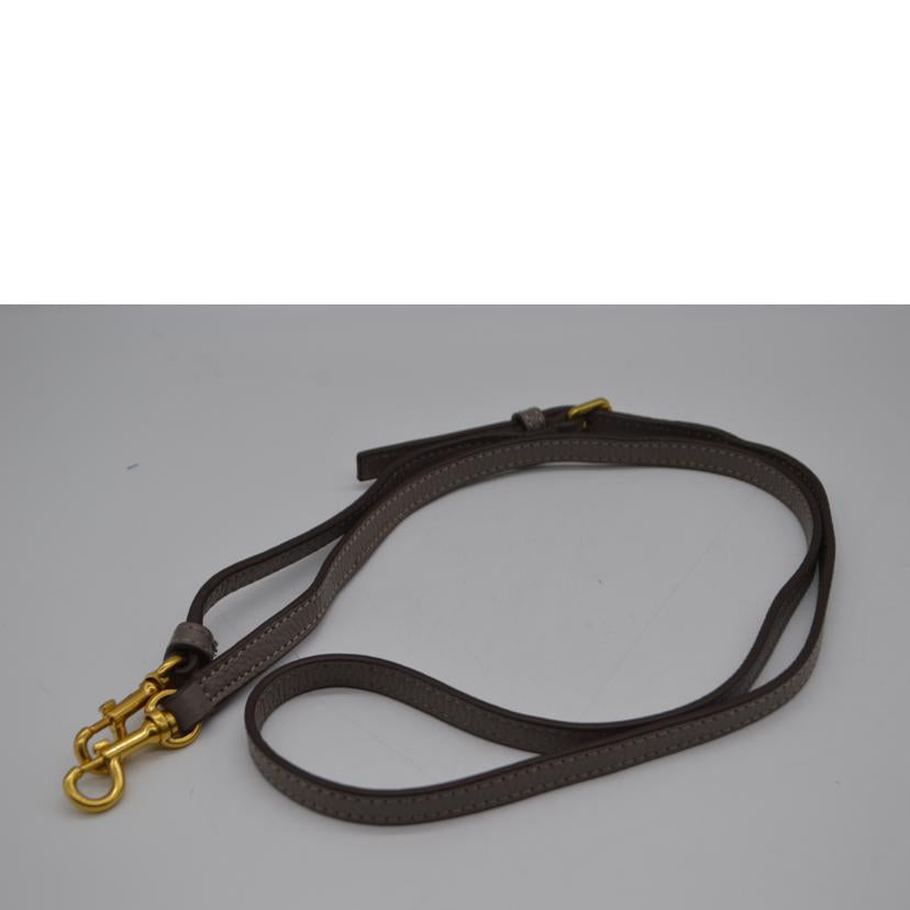 TORY BURCH トリーバーチ/ペリーレザーショルダーバッグ/グレー/55691 082//Aランク/89