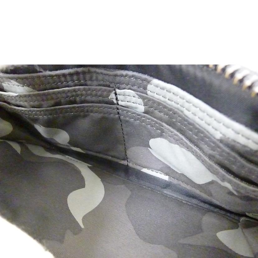 A BATHING APE×PORTER/カモフラ柄ロングウォレット//ABランク/88