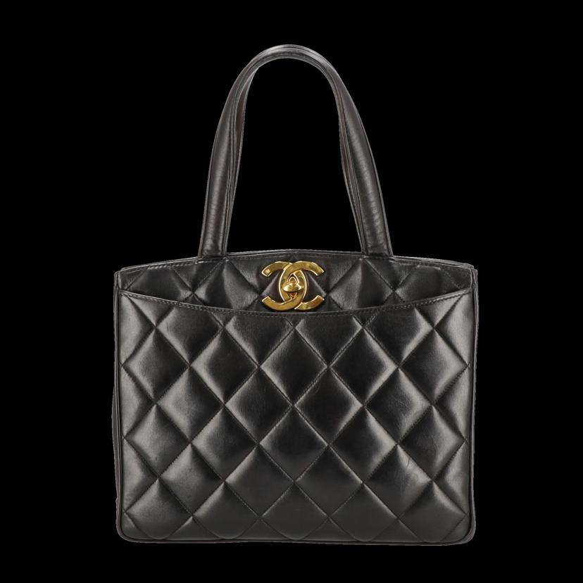 CHANEL シャネル/ラムスキンマトラッセデカココトート//868****/Aランク/75