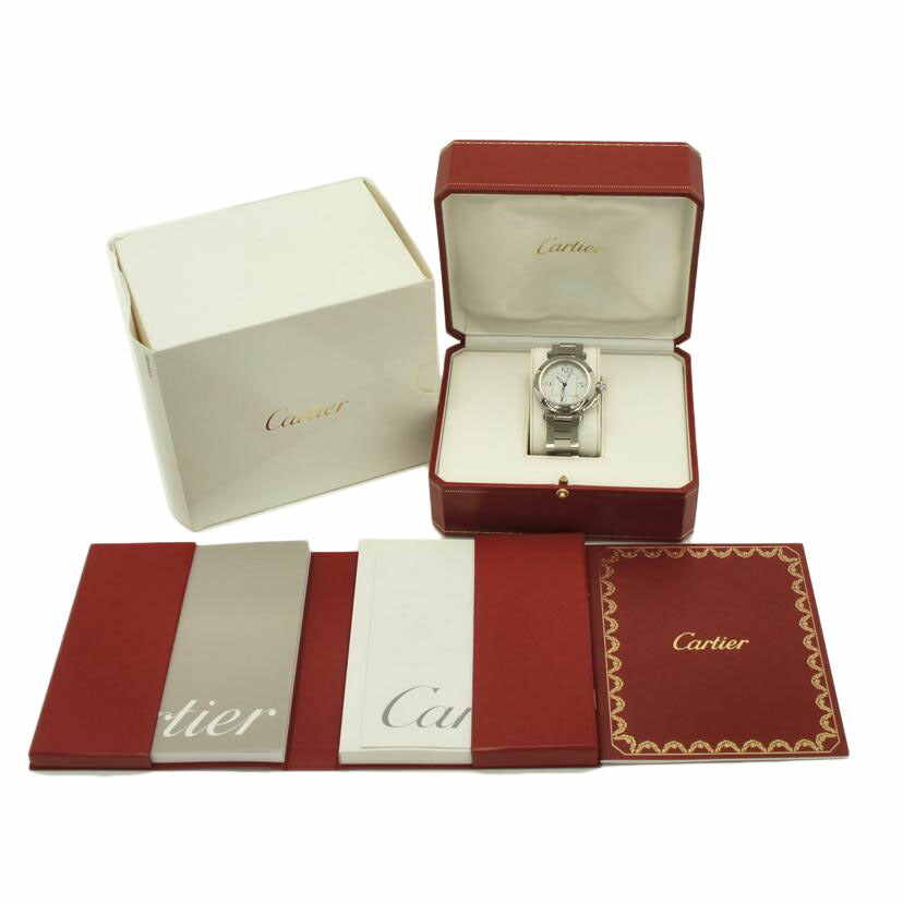 Cartier カルティエ/パシャC/白文字盤/W31074M7/2324//710*****/Aランク/75