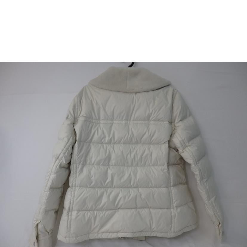 PRADA プラダ/トライアングルロゴ/ダウンジャケット/ファー付き/白/LAVANDA/290796//SAランク/84