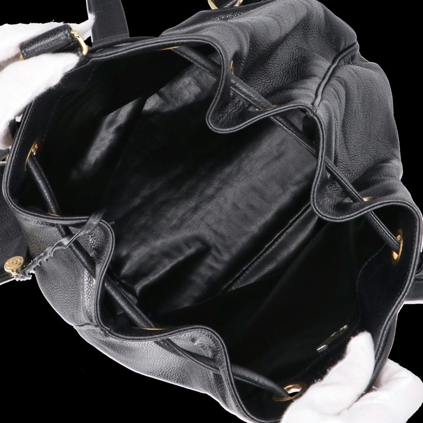 CHANEL シャネル/キャビアスキンドローストリングショルダー//183****/ABランク/75