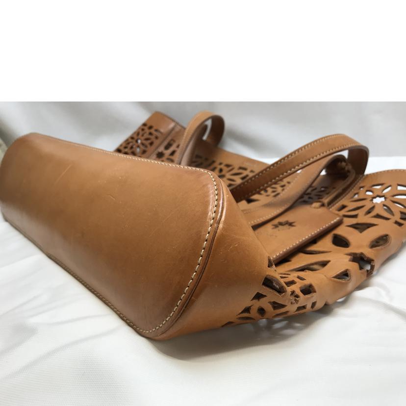 genten ゲンテン/型抜きレザートート//Bランク/51