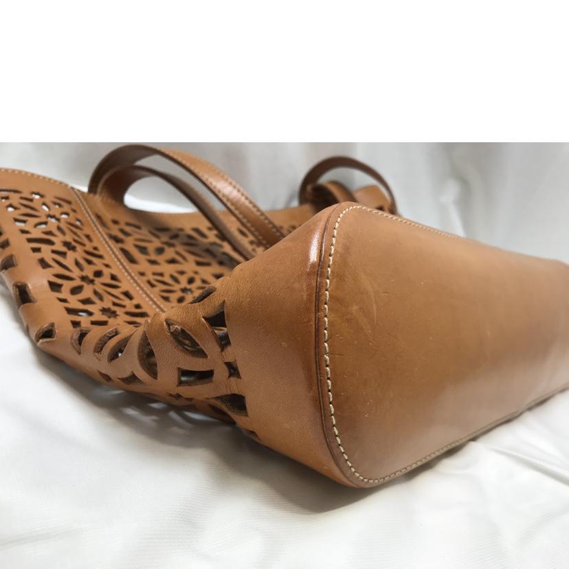 genten ゲンテン/型抜きレザートート//Bランク/51