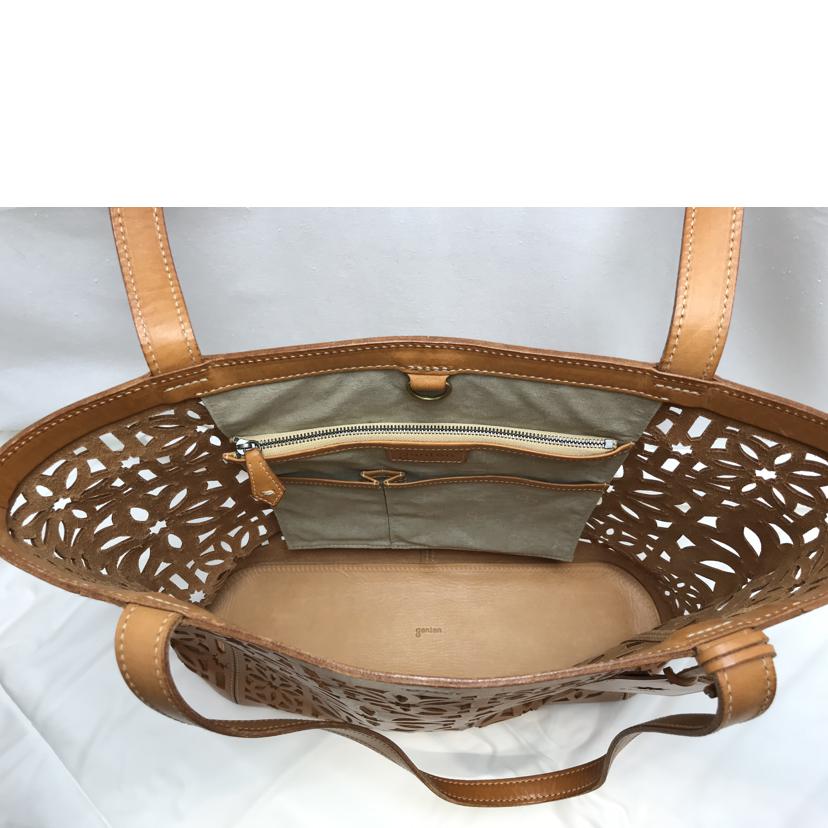 genten ゲンテン/型抜きレザートート//Bランク/51