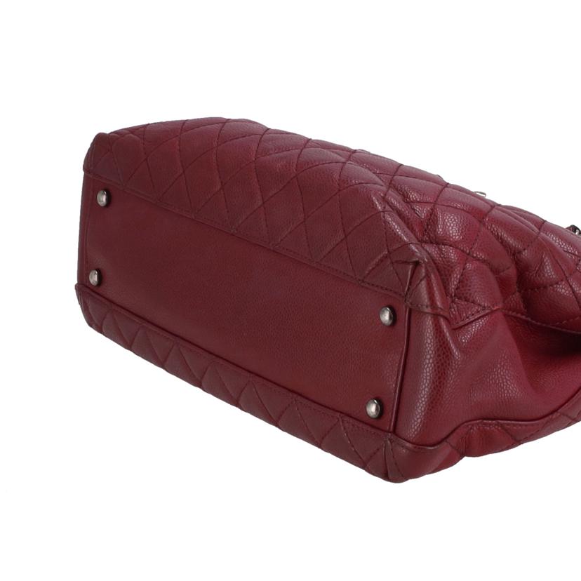 CHANEL シャネル/キャビアスキンマトラッセチェーントート/ボルドー//215****/Bランク/40
